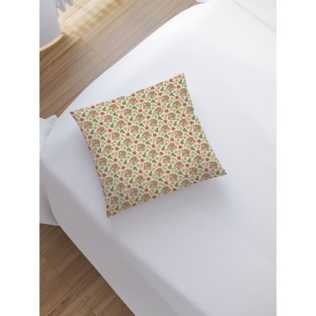 Decorative pillowcase "Christmas postcard", on a zipper, size 45x45 cm-1