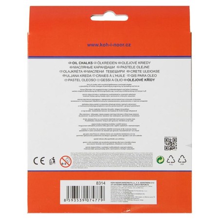 Pastele oil 24 colors, KOH-I-NOOR 8314, cardboard packaging, euro suspension-1