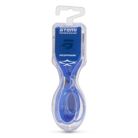 ATEMI R101 swimming glasses, starting, silicone, blue-4