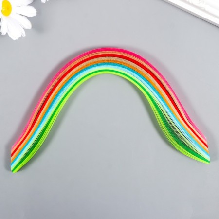 Strips for Quilling "Color" set 160 strips width 0.9 cm long 25 cm mix