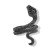 Ring "Snake" Two Eyes, Color Black Silver, Directive
