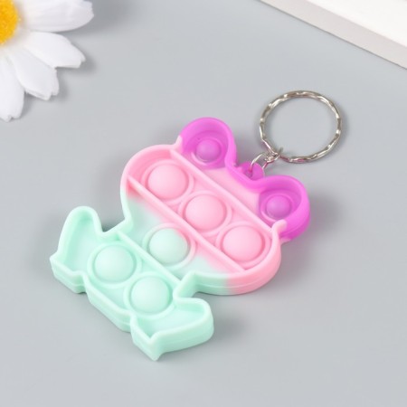 Trick rubber anti -stress (endless pimpa) "Multi -colored frog" 5.5x6 cm-1