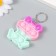 Trick rubber anti -stress (endless pimpa) "Multi -colored frog" 5.5x6 cm