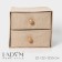 Box LADOOM "Francesca", 2 drawers, 22 × 22 × 20.5 cm, beige color