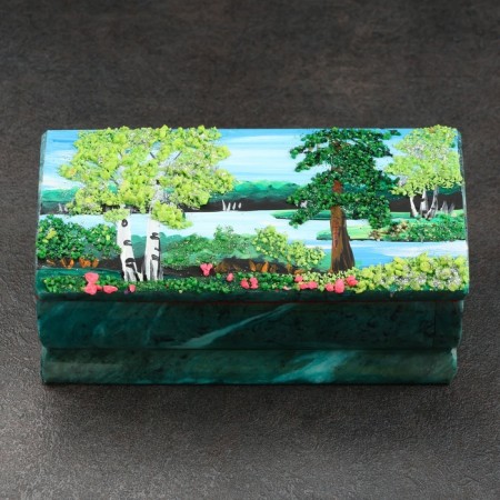 Casket "Summer" 15x7x5.5 cm, stone baby, coil-4