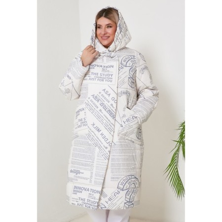 Women's jacket, size 60, milk color-2