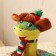 Soft toy "Snake", in a hat ear and a scarf, 15 cm