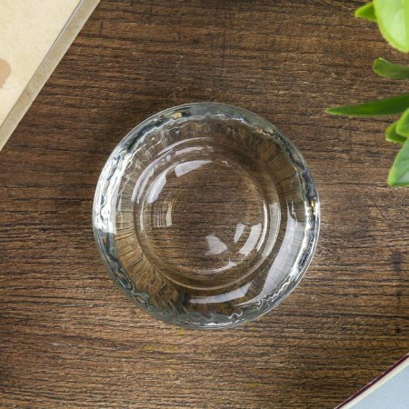 Glass of glass per 1 candle "Circle" transparent 2.5x6.5x6.5 cm-2