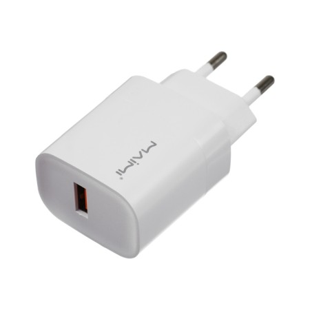 Network charger MAIMI C105, USB, 3 A, 22.5 W, PD, white