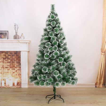 Cedar green snow 180 cm, D of the lower tier 100 cm, D needles 10 cm, 235 branches, metal stand