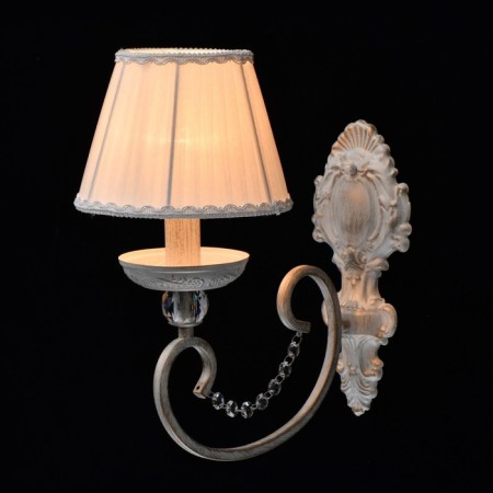 Sconces "Augustine", 40W E14, white color, gold-1