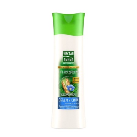 Hair balm is a clean line “Volume and strength”, wheat and linen, 380 ml-2