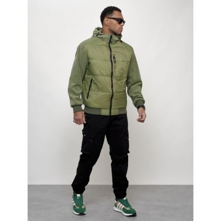 Sports male jacket, size 54, green color-11