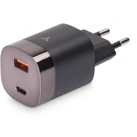 Network charger AcCESSTYLE AMETHYST 33WCA, USB, TYPEC, 33W, fast charging, black-3