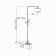 The shower system Fashun A52418-8, pouring 98 mm, with a tropical shower, hand watering can, white