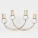 Climber metal, glass "plexus" for 4 candles 47 x 10 x 28 cm