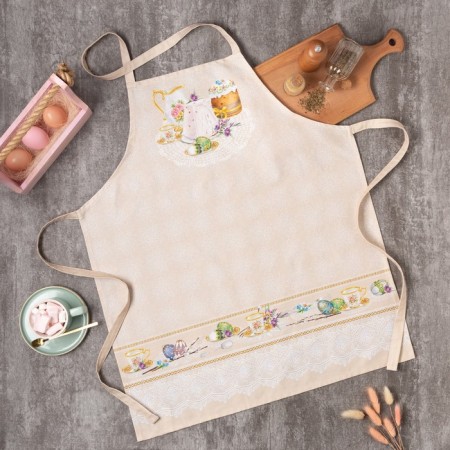 Apron Ethel "Easter Easter cakes" 60x70 cm, 100% hl, sarzha 190 g/m2