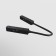 Corner power connector for the track system Technical TRA004CPC-22B, 36.5x1.8x1.8 cm, black color is black