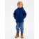 Demisason windbreaker for Minaku boys from SoftShell on fleece, waterproof, dark blue, height 110 cm