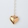 Piece with pearls "Heart" maxi, color gold, 40cm