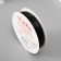 Gum for beads "Gamma" 0.6 mm, 18x0.5 m, polyurethane, black