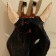 Mask "Zebra" Albezia 19x9x4 cm