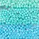Round beads 6/0 "Ocean color" 6 colors x 10 g 20x8 cm