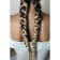 Zumba Kanecalon is monophonic, corrugated, 60 cm, 100 g, light blond color (#AY5)