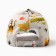 Baseball cap, white/animals, size 52-54