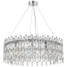 Люстра подвесная Stilfort Legacy 12xE14 40Вт, размер 80x80x60-100 см, цвет хром
