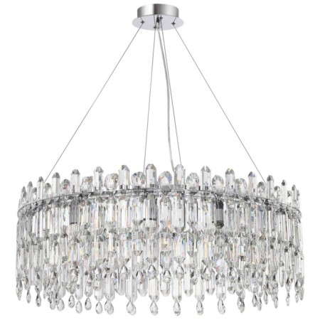 Suspended chandelier Stilform Legacy 12xe14 40w, size 80x80x60-100 cm, color chromium
