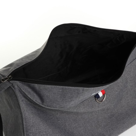Sports bag with lightning, external pocket, long belt, gray color-3