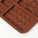 Chocolate chocolate form "Chocolate Assorted", silicone, 20 × 14.8 × 0.7 cm, 9 cells, brown color