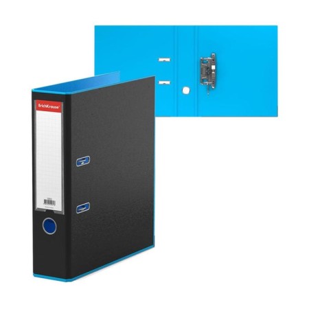 A4, 70 mm Erichkrause Accent folder, with arched mechanism, blue