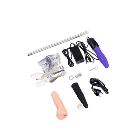 Diva Fuck Box sex machine, 2 nozzles, metal, blue color, 39 cm-6