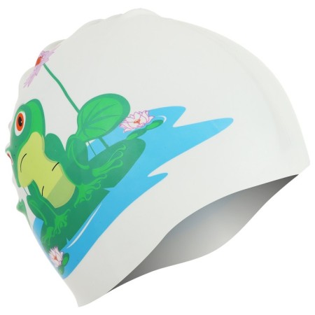 Hat of swimming children's Onlitop "Frog on the jug", silicone, girth 46-52 cm-1
