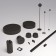 TR5515-BK Belty Base D75mm H43mm IP20 Black Aluminum