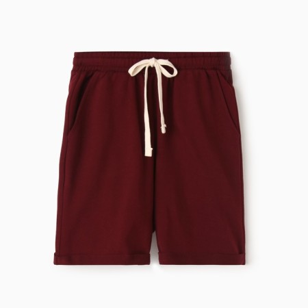 Women's shorts, burgundy color, size 54