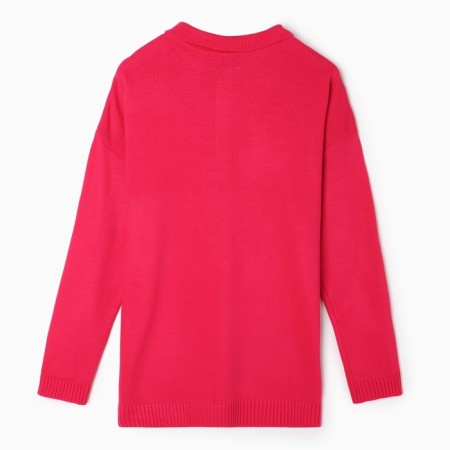 Jumper Women's Mist with a Polo collar pink, p. L (48-50)-9