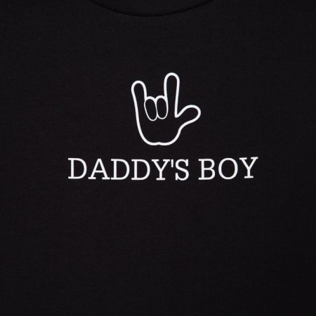 T-shirt Children's KAFTAN "Daddy’s Boy" R.30 (98-104), black-7