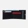 Women's wallet on the button, black color