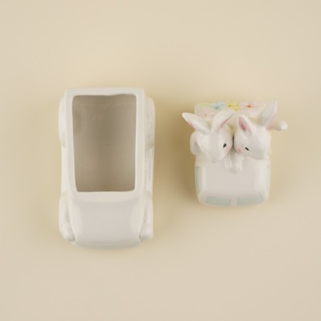 Sl Home "Forest Rabbit", 17 × 10.5 × 17 cm, white color-1