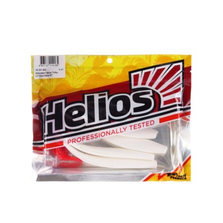 Vibro -tail Helios Trofey White RT, 14 cm, 4 pcs. (HS-25/1-003)-1