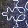 Neon figure "Snowflake", 67 cm, 600 LED, 220 V, glow of blue