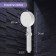 Shower watering can Zein Z3540, d = 90 mm, 5 modes, button "stop", removable top, white