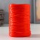 Yarn "for knitting mochecks" 100% polypropylene 400m/100 ± 10 g in the shape of a cylinder (red)