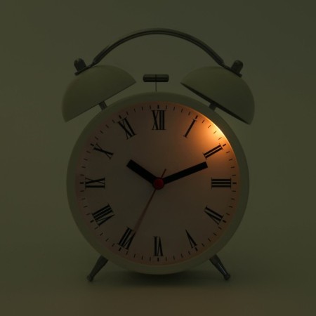 Alarm clock "Ronan", with backlight, 16 x 11 cm, white-3