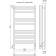 Terminus heated towel rail "Sicily" P12, 500x1000mm, Sensor Quick Touch, Chrome