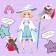 A book with a paper doll “Dress the doll. Fantasy Doll ", A5, 24 pp., Anime