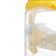 A bottle for feeding "Transport", classic throat, with handles, 150 ml., 0 months, yellow color